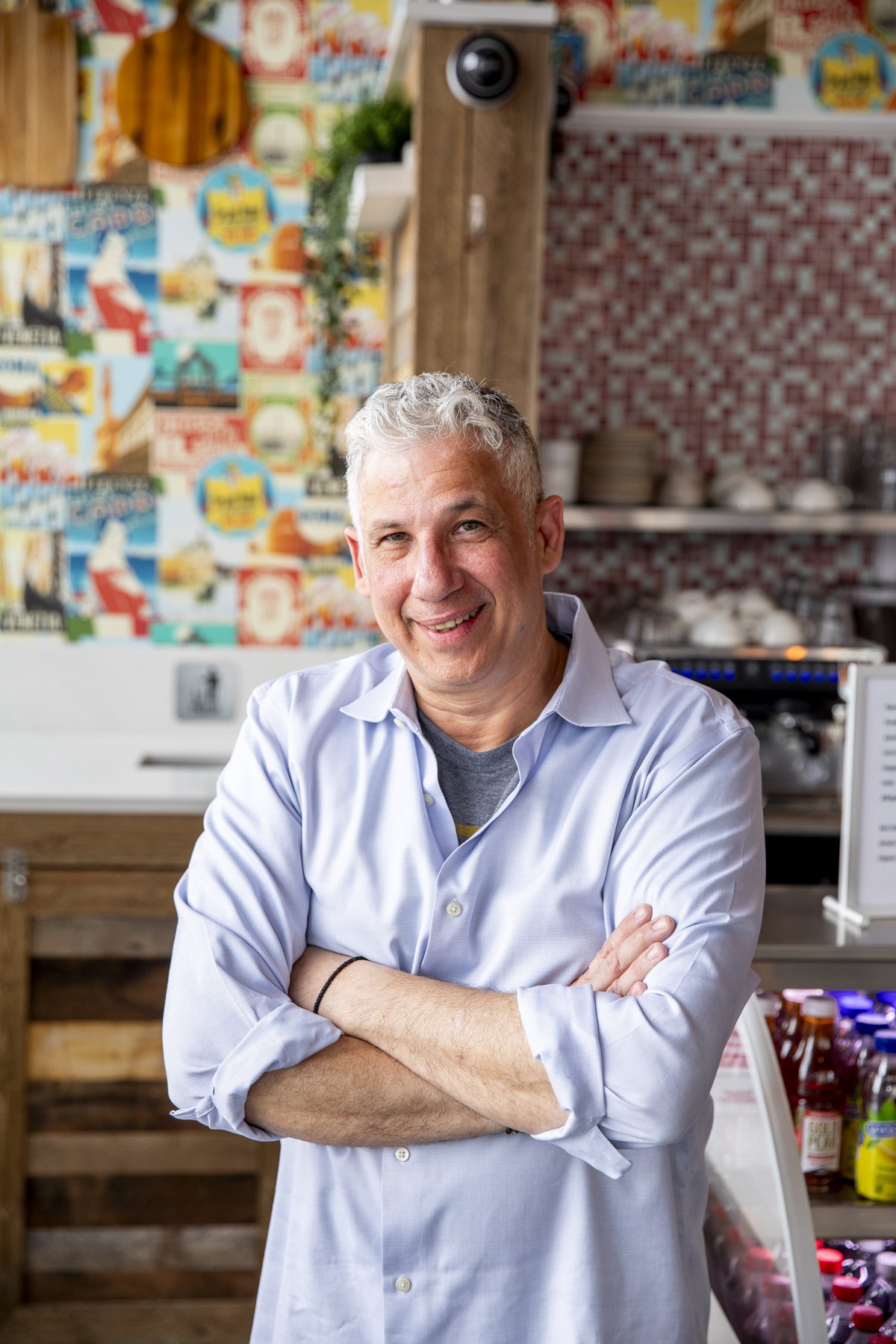 Chef G, George Georgiades, in the kitchen